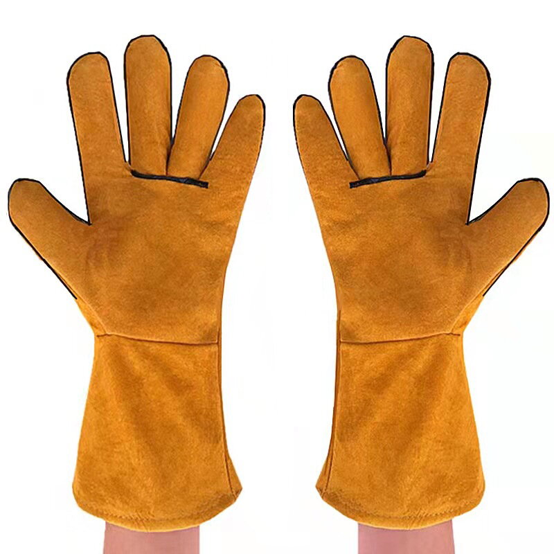 Dvouvrstvé svářečské rukavice - žluté