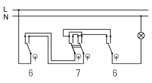Schéma zapojení vypínače č.7