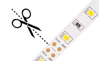 Stříhání LED pásků