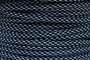 Textilní kabely v metráži - Čeno-bílá (tečka) 