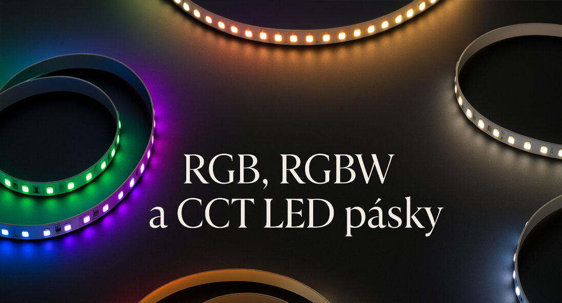 RGB, RGBW a CCT LED pásky