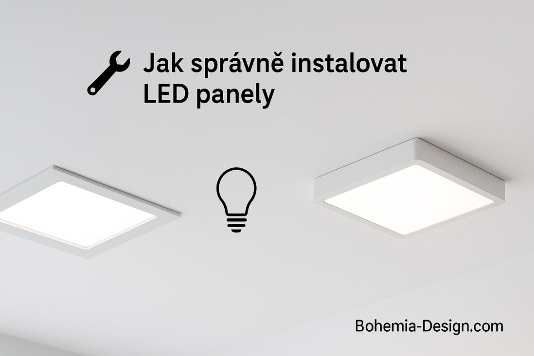 Jak správně instalovat vestavné a přisazené LED panely