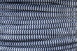 Textilní kabel Zig Zag Černo-Bílý 24 opředený 2x0,75 a 3x0,75mm2