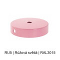 Baldachýn kov plochý k lustrům Ø 95 mm, různé barvy