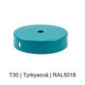 Baldachýn kov plochý k lustrům Ø 95 mm, různé barvy