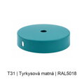 Baldachýn kov plochý k lustrům Ø 95 mm, různé barvy