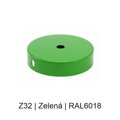 Baldachýn kov plochý k lustrům Ø 95 mm, různé barvy