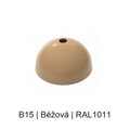 Baldachýn kov půlkulatý k lustrům Ø 80 mm, barevný
