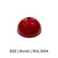 Baldachýn kov půlkulatý k lustrům Ø 80 mm, barevný