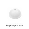 Baldachýn kov půlkulatý k lustrům Ø 80 mm, barevný