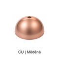 Baldachýn kov půlkulatý k lustrům Ø 80 mm, barevný