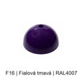 Baldachýn kov půlkulatý k lustrům Ø 80 mm, barevný