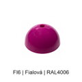 Baldachýn kov půlkulatý k lustrům Ø 80 mm, barevný