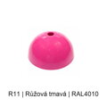 Baldachýn kov půlkulatý k lustrům Ø 80 mm, barevný