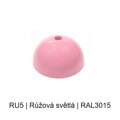Baldachýn kov půlkulatý k lustrům Ø 80 mm, barevný
