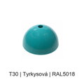 Baldachýn kov půlkulatý k lustrům Ø 80 mm, barevný