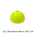 Baldachýn kov půlkulatý k lustrům Ø 80 mm, barevný
