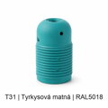 Objímka E27 kov dlouhý závit, barevná LU
