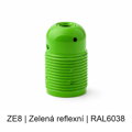 Objímka E27 kov dlouhý závit, barevná LU