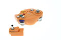 Bezdrátový joystick - ovladač pro Nintendo GameCube NGC, oranžový