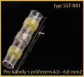 Spojka vodičů  smrštitelná  pro kabel 4,0 - 6,0 mm2