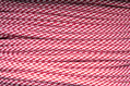 Textilní kabel Spirála Červeno-Bílá  26 opředený 2x0,75 a 3x0,75mm2