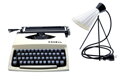 Psací stroj Consul + lampička Napako 1618