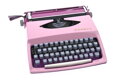 Psací stroj Consul Model 231.3 růžovo fialovo růžový