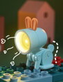 MINI lampička LED Králíček - Bílý