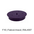 Kovový plochý baldachýn Ø 200 mm, 2–12 otvorů – barevný