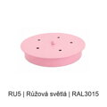 Kovový plochý baldachýn Ø 200 mm, 2–12 otvorů – barevný