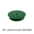 Kovový plochý baldachýn Ø 200 mm, 2–12 otvorů – barevný