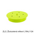 Kovový plochý baldachýn Ø 200 mm, 2–12 otvorů – barevný
