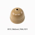 Porcelánový baldachýn se závitem Ø 65 mm – různé barvy