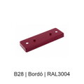 Kovový plochý podlouhlý baldachýn 230 mm, 2–3 otvory – barevný