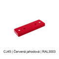 Kovový plochý podlouhlý baldachýn 230 mm, 2–3 otvory – barevný