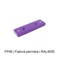 Kovový plochý podlouhlý baldachýn 230 mm, 2–3 otvory – barevný