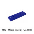 Kovový plochý podlouhlý baldachýn 230 mm, 2–3 otvory – barevný