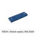 Kovový plochý podlouhlý baldachýn 230 mm, 2–3 otvory – barevný