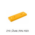 Kovový plochý podlouhlý baldachýn 230 mm, 2–3 otvory – barevný