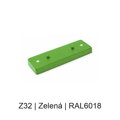 Kovový plochý podlouhlý baldachýn 230 mm, 2–3 otvory – barevný