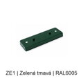 Kovový plochý podlouhlý baldachýn 230 mm, 2–3 otvory – barevný