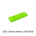 Kovový plochý podlouhlý baldachýn 230 mm, 2–3 otvory – barevný