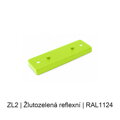 Kovový plochý podlouhlý baldachýn 230 mm, 2–3 otvory – barevný