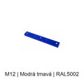 Kovový plochý podlouhlý baldachýn 500 mm, 2 / 3 / 5 otvorů – barevný