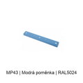 Kovový plochý podlouhlý baldachýn 500 mm, 2 / 3 / 5 otvorů – barevný
