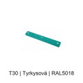 Kovový plochý podlouhlý baldachýn 500 mm, 2 / 3 / 5 otvorů – barevný
