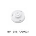 Baldachýn porcelánový glazovaný Ø 105 mm – různé barvy