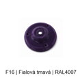 Baldachýn porcelánový glazovaný Ø 105 mm – různé barvy