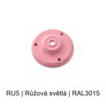 Baldachýn porcelánový glazovaný Ø 105 mm – různé barvy